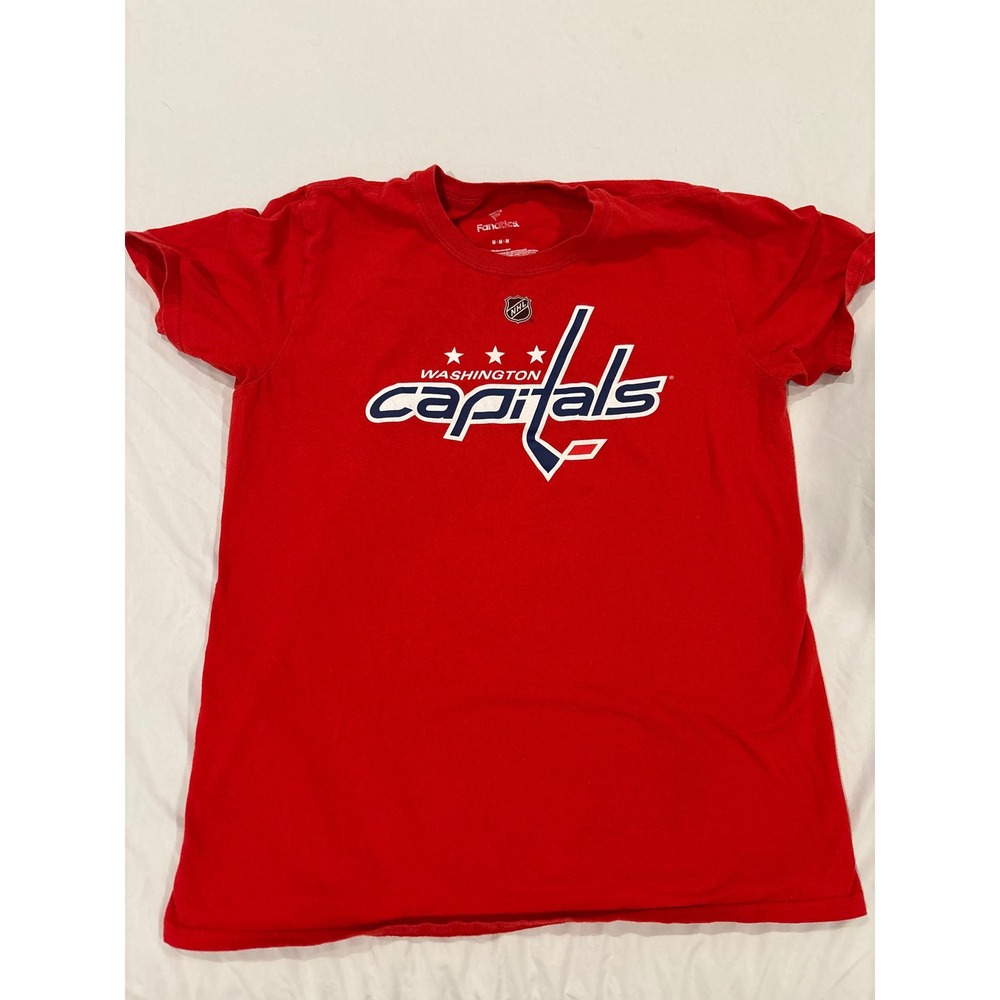 Fanatics Washington Capitals Tom Wilson 43 Red Graphic T-Shirt Mens Medium NHL